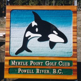 The toughest golf hole at Myrtle Point Golf Club