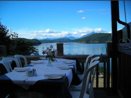 The view from Laughing Oyster - Wedding Venue in Powell River