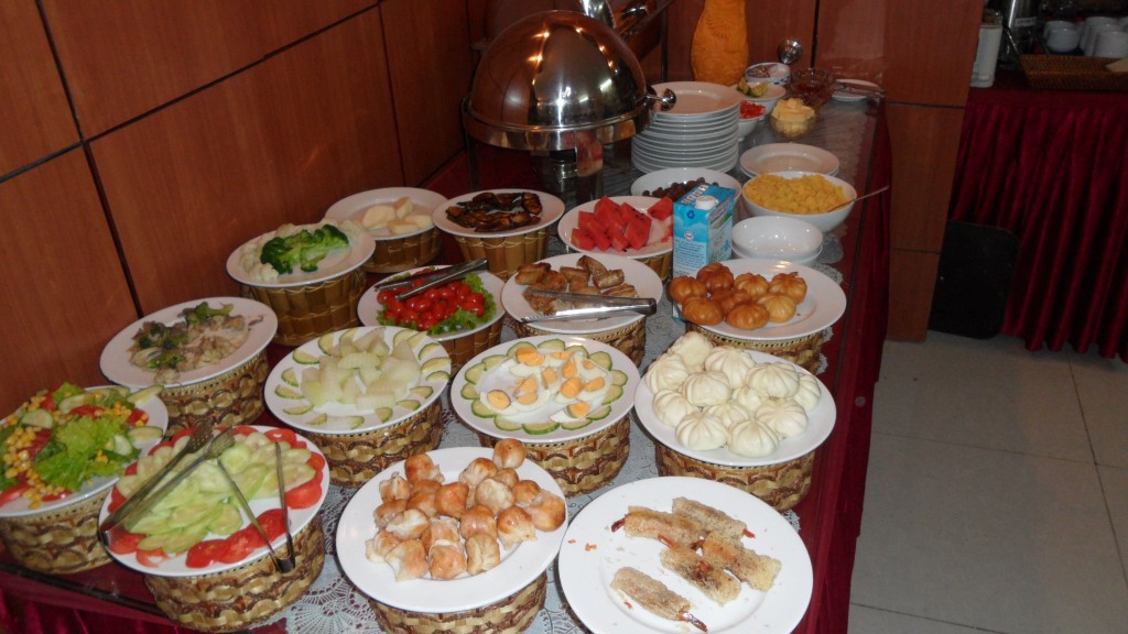 A typical breakfast buffet in Vietnam - Photo by Barbara Behan 