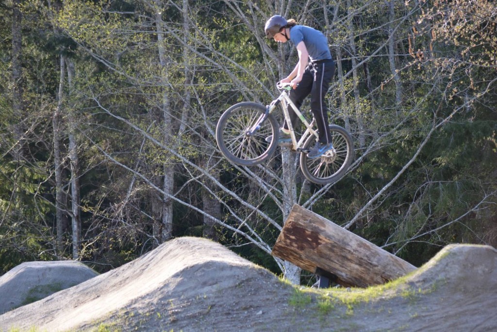 Michael Behan flying high at the new bike park - photo by Mandy Baker