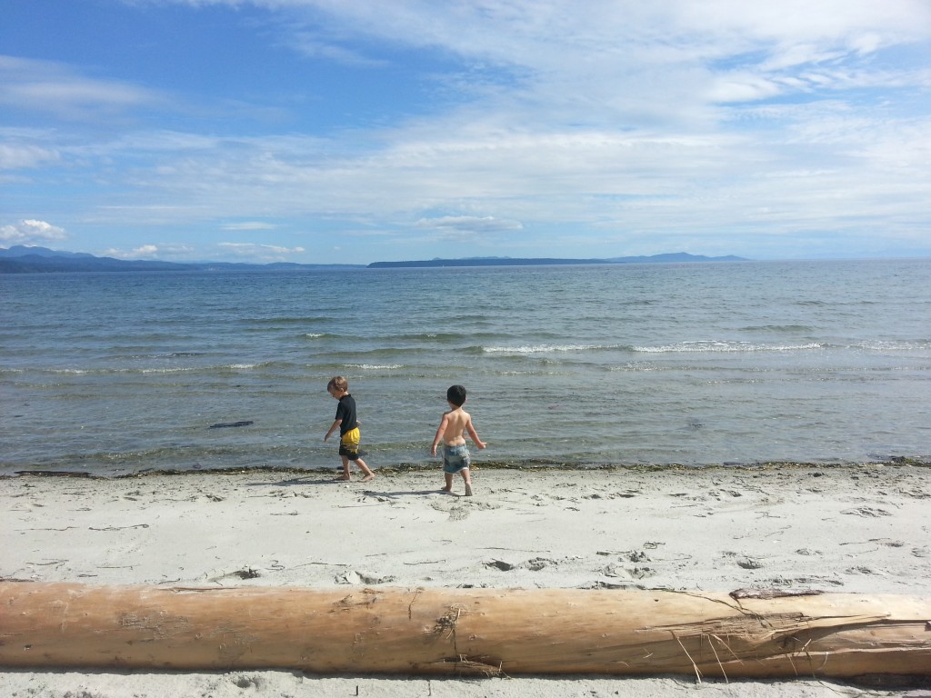 Playing in the water on Savary - Photo by Diana Findlay