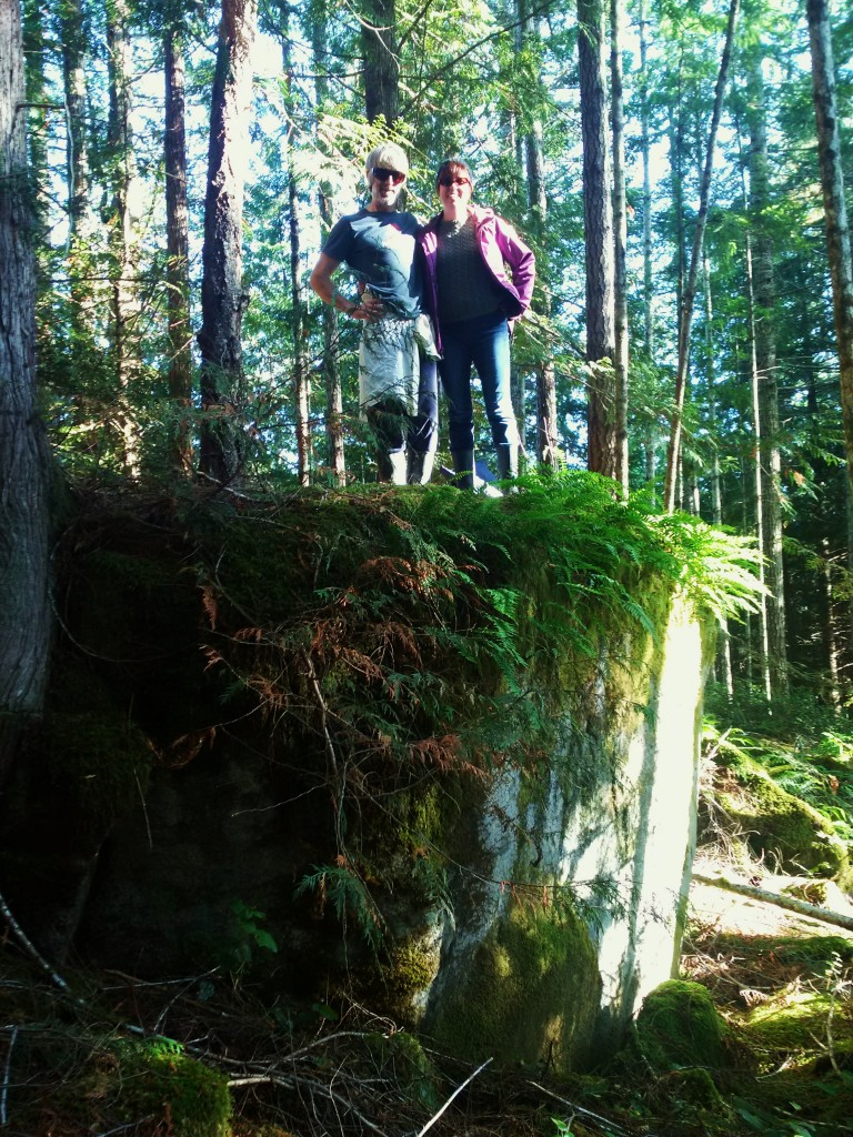 André and I standing on rock solid ground.
