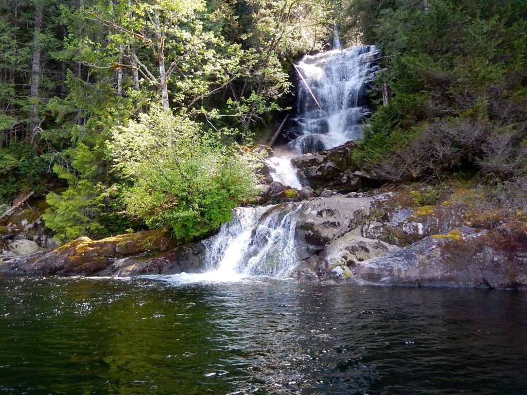 waterfalls-powell-lake
