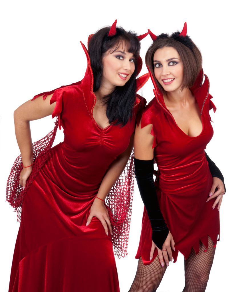 DIY for good - or for eeee-vil: Nothing is creative-juicier than making your own Halloween costume - like these sexy devils did. Smashingly original! There’s plenty of opportunity to show off your cleverness this year. 