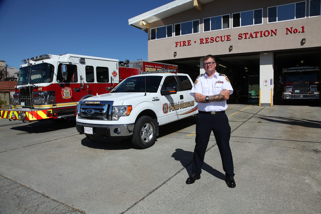 Powell River Fire Rescue’s new Deputy Fire Chief, Rocky Swanson