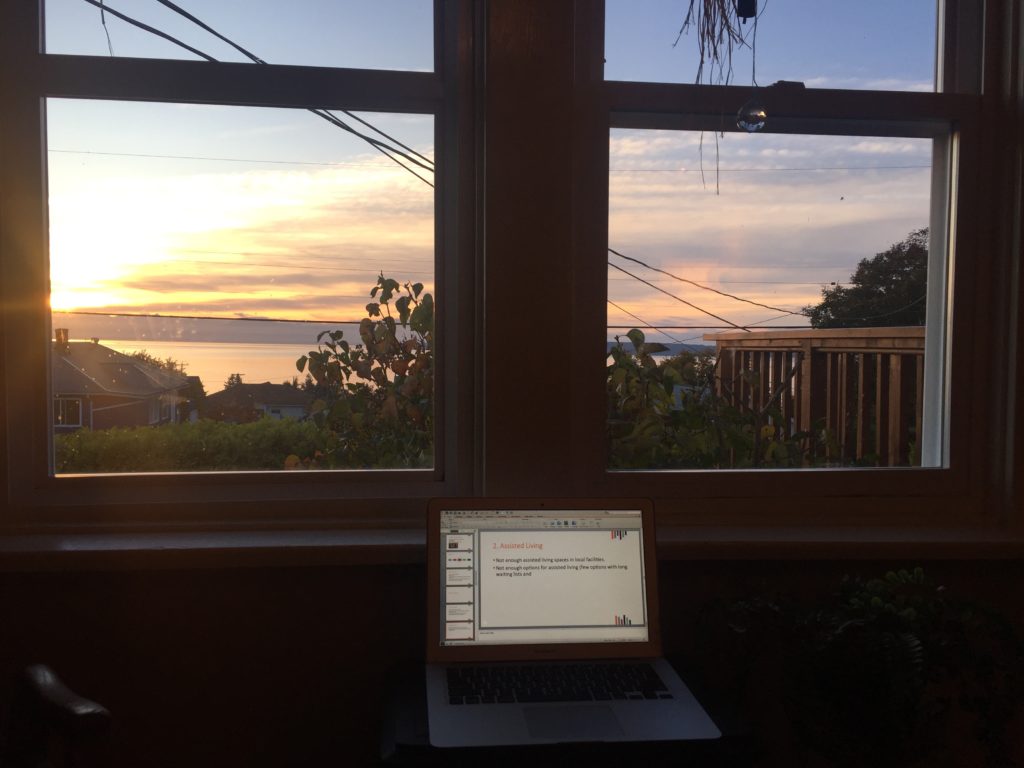 working from home in Powell River